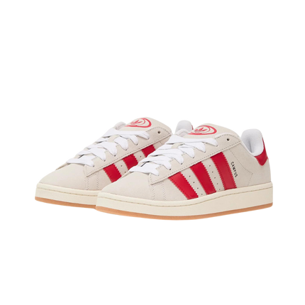 Adidas Campus 00's Crystal White Better Scarlet