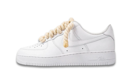 Nike Air Force 1 Low 07 White Beige Rope Laces