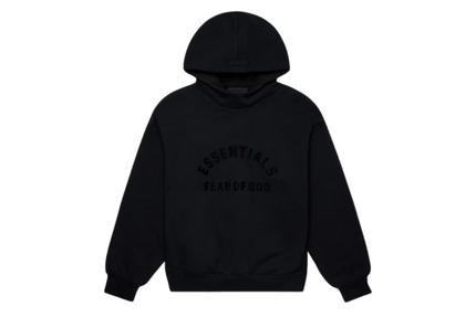 Fear of God Essentials Chest Logo Hoodie Jet Black