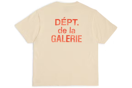 Gallery Dept. French T-shirt Cream Red