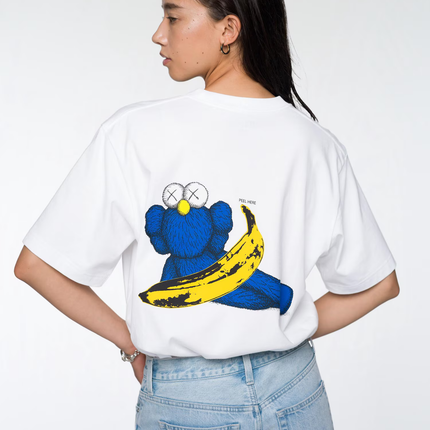 KAWS x Uniqlo Warhol UT Graphic T-shirt White Banana