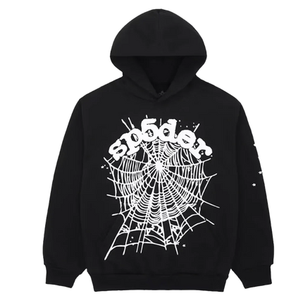 Sp5der OG Web Hoodie Black