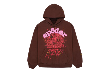 Sp5der Web Hoodie Brown