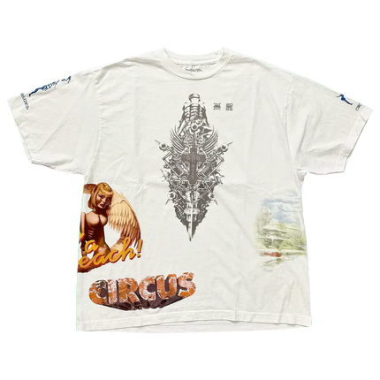 Travis Scott Utopia Circus Maximus See The Future White Tee