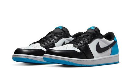 Air Jordan 1 Low Black Dark Powder Blue - FeelTheKicks