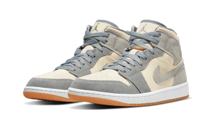 Air Jordan 1 Mid Coconut Milk Particle Grey - FeelTheKicks