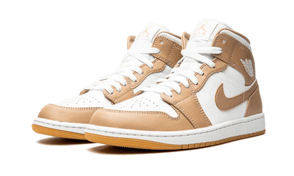 Air Jordan 1 Mid Hemp Tan Gum - FeelTheKicks