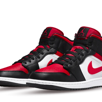 Air Jordan 1 Mid White Black Red - FeelTheKicks