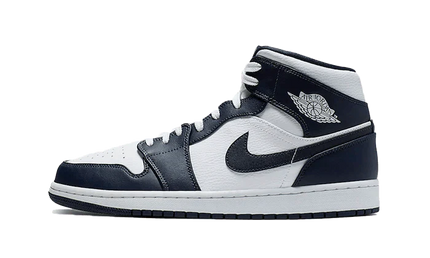 Air Jordan 1 Mid White Metallic Gold Obsidian - FeelTheKicks