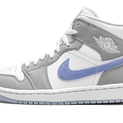 Air Jordan 1 Mid Wolf Grey Aluminum - FeelTheKicks