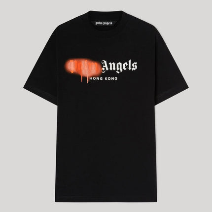 Palm Angels Black Orange "Hong Kong" T-shirt - FeelTheKicks